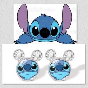 $3 Stitch with ears stud earrings new $3 WITH ANY $10 ORDER OR MORE
